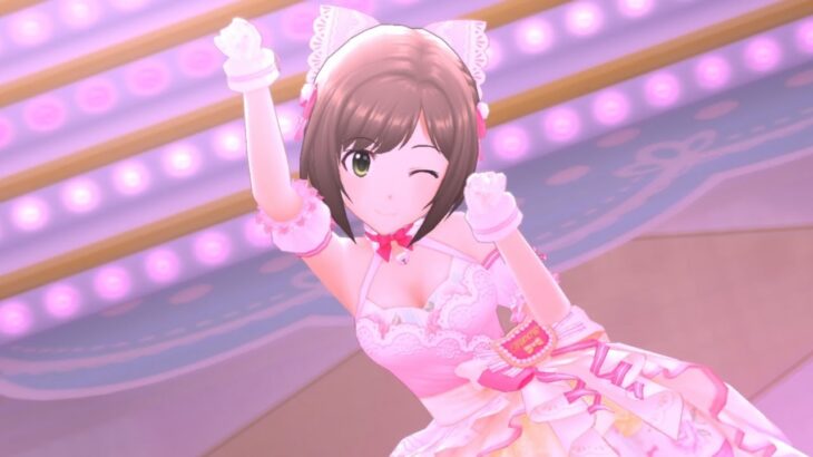 【デレステ】ノワールフェス限定SSR［ニャンダフル・ワールド］前川みく　特技・センター効果・性能・3Dモデルまとめ